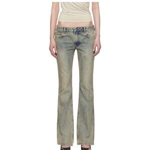 Entire Studios Women’s Slim Flared Jeans / Surface Wave Small NWT!